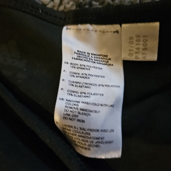 Adidas Capri Jogger Pants Black with Red Stripes - Picture 6 of 6